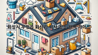 화성시 우정읍 화산리 이사 청소 완벽 가이드✨🏡